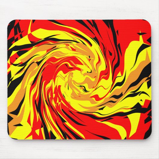 Feuerball Spirale Mousepad (Vorne)