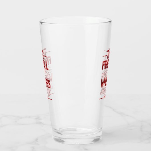 Feuerball Trinken Spaß Glas Cup (Links)