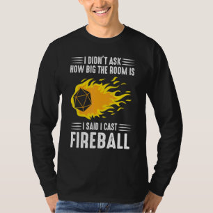 Feuerbälle Zauberer T-Shirt