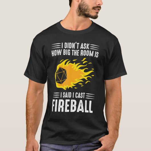Feuerbälle Zauberer T-Shirt (Vorderseite)