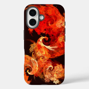 Feuerballet Moderne Fraktale Abstraktion iPhone 16 Hülle