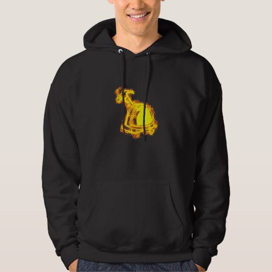 Feuerbauhelm und Flammenbau Hoodie (Vorderseite)