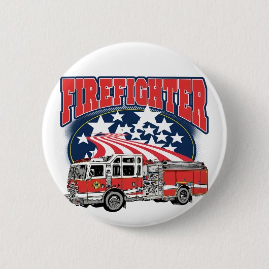 Feuerbekämpfender LKW Button (Vorderseite)