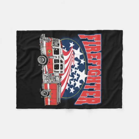 Feuerbekämpfender LKW Fleecedecke (Vorderseite (Horizontal))