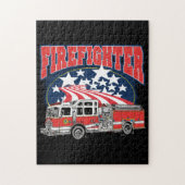 Feuerbekämpfender LKW Puzzle (Vertikal)
