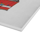 Feuerbekämpfender LKW Schneidebrett (Ecke)