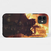 Feuerbekämpfendes Struktur-Feuer Case-Mate iPhone Hülle (Rückseite (Horizontal))