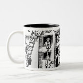 Feuerbekämpfung während des großen Feuers von Zweifarbige Tasse (Links)