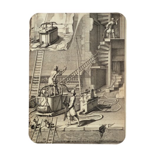 Feuerbekämpfungsmaschinen, aus einem Buch über die Magnet (Vertikal)