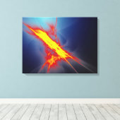 Feuerbeleuchtete Canvas Leinwanddruck (Insitu (Holzboden))