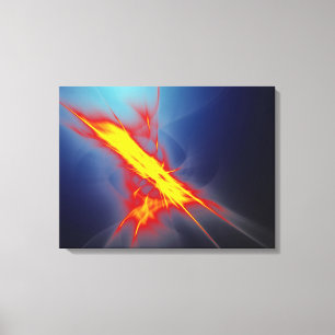Feuerbeleuchtete Canvas Leinwanddruck