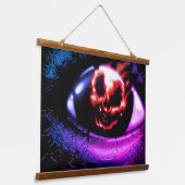 "Feuerblick" Wandteppich Mit Holzrahmen (Gewinkelt)