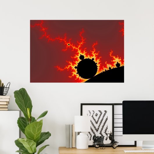 Feuerblitz Poster (Heimbüro)