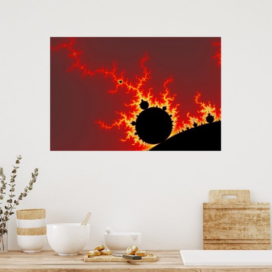 Feuerblitz Poster (Küche)