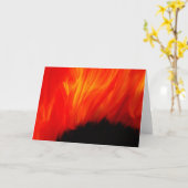 Feuerblume Karte (Gelbe Blume)