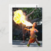 Feuerblume Postkarte (Vorne/Hinten)