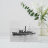 Feuerboot im Hafen von Boston, 1906 Postkarte (Stehend Vorderseite)