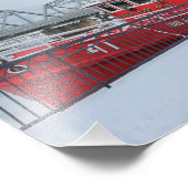 Feuerboot in Winterfotografie drucken Fotodruck (Ecke)