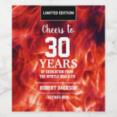 Feuerbrand bejubelt Weinetikett (Einzelnes Label)