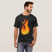Feuerbrand-Flamme-Grafik-Brandbrand T-Shirt (Vorne ganz)