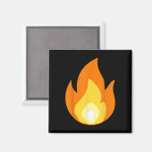 Feuerbrand-Hot-Burning-Strand Magnet (Vorderseite/Rückseite)