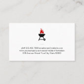 Feuerbrand | Koch-GRILLEN-Logo | Restaurant Visitenkarte (Rückseite)