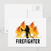 Feuerbrand Postkarte (Vorne/Hinten)