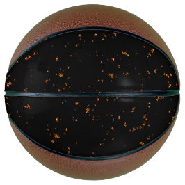 Feuerbrand überlagert das Foto, das die schwarzen  Basketball