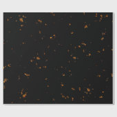 Feuerbrand überlagert das Foto, das die schwarzen  Geschenkpapier (Flach)