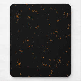 Feuerbrand überlagert das Foto, das die schwarzen  Mousepad