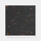 Feuerbrand überlagert das Foto, das die schwarzen  Serviette (Vorderseite)