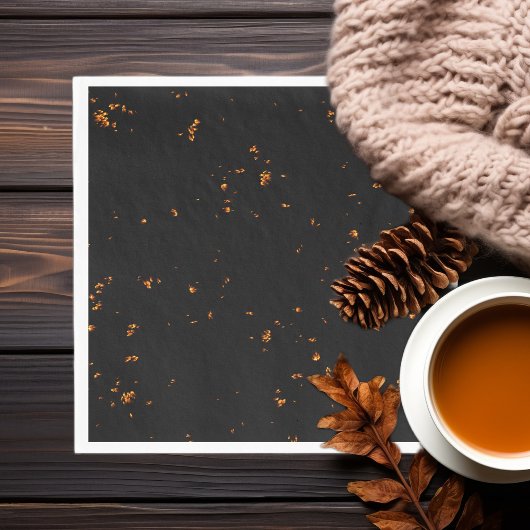 Feuerbrand überlagert das Foto, das die schwarzen  Serviette