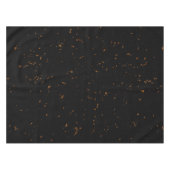 Feuerbrand überlagert das Foto, das die schwarzen  Tischdecke (Vorderseite (Horizontal))