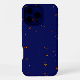 Feuerbrand überlagert Foto Bonfire Ashes Blue iPhone 16 Pro Max Hülle