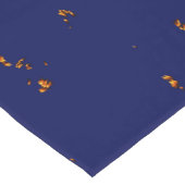 Feuerbrand überlagert Foto Bonfire Ashes Blue Kurzer Tischläufer (Ecke)