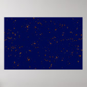 Feuerbrand überlagert Foto Bonfire Ashes Blue Poster (Vorne)