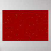 Feuerbrand überlagert Foto und Asche in Rot Poster (Vorne)