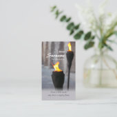 Feuerbrenner Fackeln von einem kleinen Funken CC09 Visitenkarte (Stehend Vorderseite)