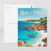 Feuerbucht Australien Postkarte (Vorne/Hinten)