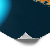 Feuerburst Fraktal Art Poster (Ecke)