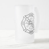 Feuerdep-Tasse Mattglas Bierglas (VorderseiteRechts)