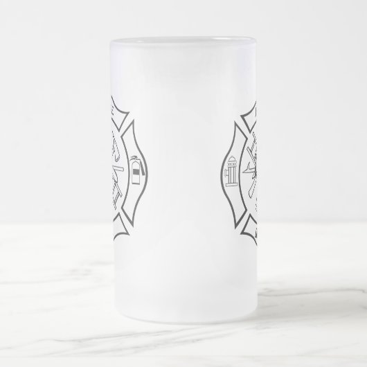 Feuerdep-Tasse Mattglas Bierglas (Mittel)