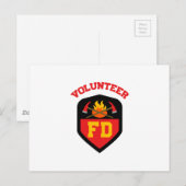 FEUERDEPT-FREIWILLIGER POSTKARTE (Vorne/Hinten)