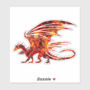 Feuerdrache Aufkleber