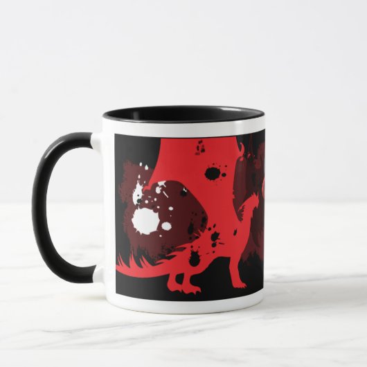 Feuerdrache (dunkle Version) Tasse (Links)