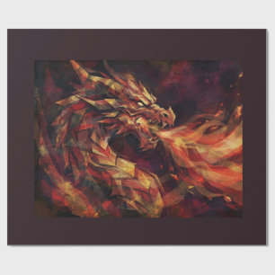 Feuerdrache Geschenkpapier