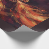 Feuerdrache Geschenkpapier (Ecke)