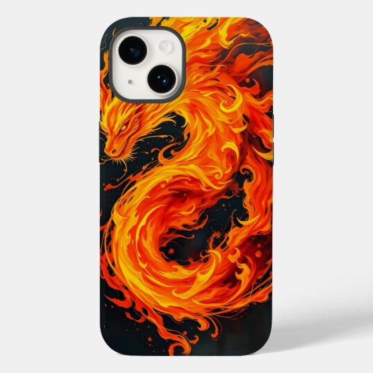 Feuerdrache-Hülle Case-Mate iPhone Hülle (Rückseite)