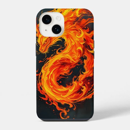 Feuerdrache-Hülle iPhone Hülle (Rückseite)