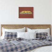 Feuerdrache in Ruhe Leinwanddruck (Insitu (Schlafzimmer))